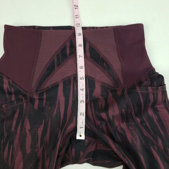 Lululemon Exquisite Crop Leggings Womens 6 NO TAG Painted Bordeaux Active Pant - Picture 13 of 14